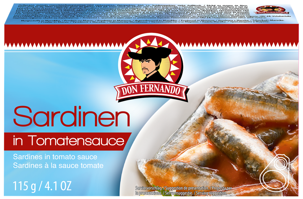 Sardines in tomato sauce 115g