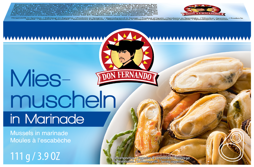 Blue mussel in marinade 111g