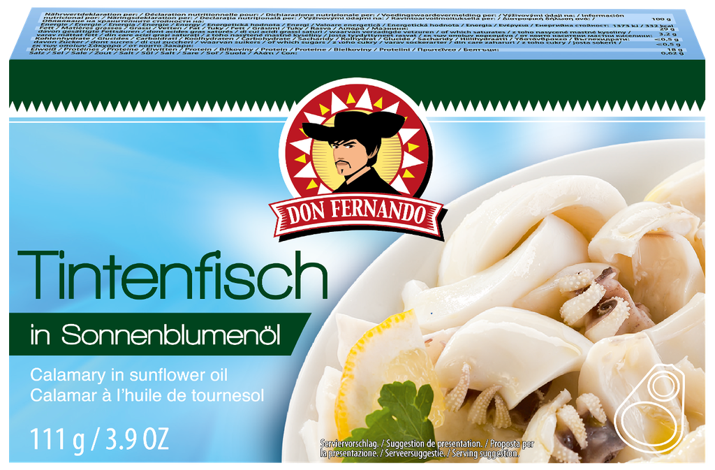 Calamary in sunflower oil 111g