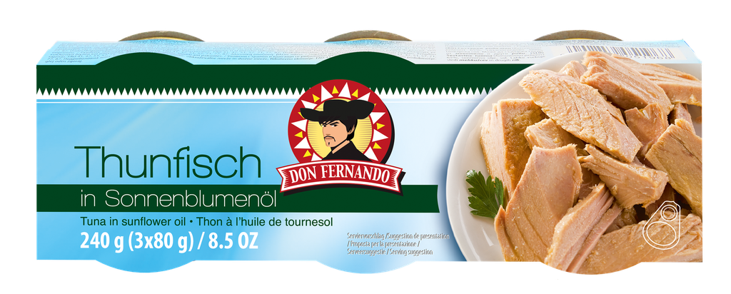 Tuna in Sunflower Oil 240g (3x80g)