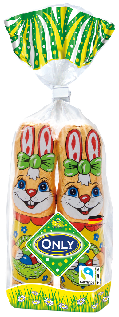 Milk chocolate Easter bunnies 2x60g