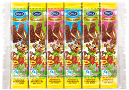 [88740] Easter whole milk chocolate lollies on a stick 6x15g