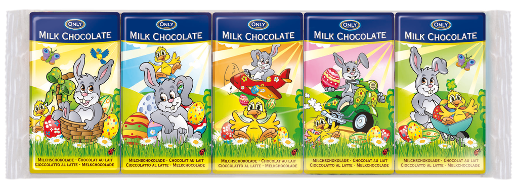 Easter milk chocolate 5x15g