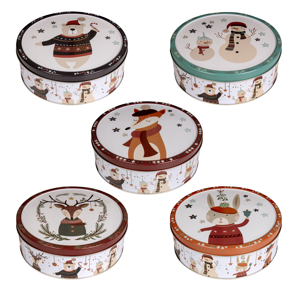 Butter cookies Christmas tin "Modern Christmas" mixed box 454g