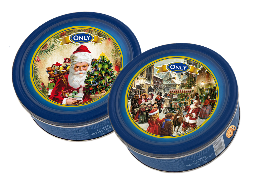 Butter cookies Christmas tin "nostalgic" mixed box 454g