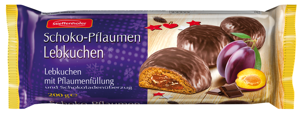 Gingerbread with chocolate and plums 200g
