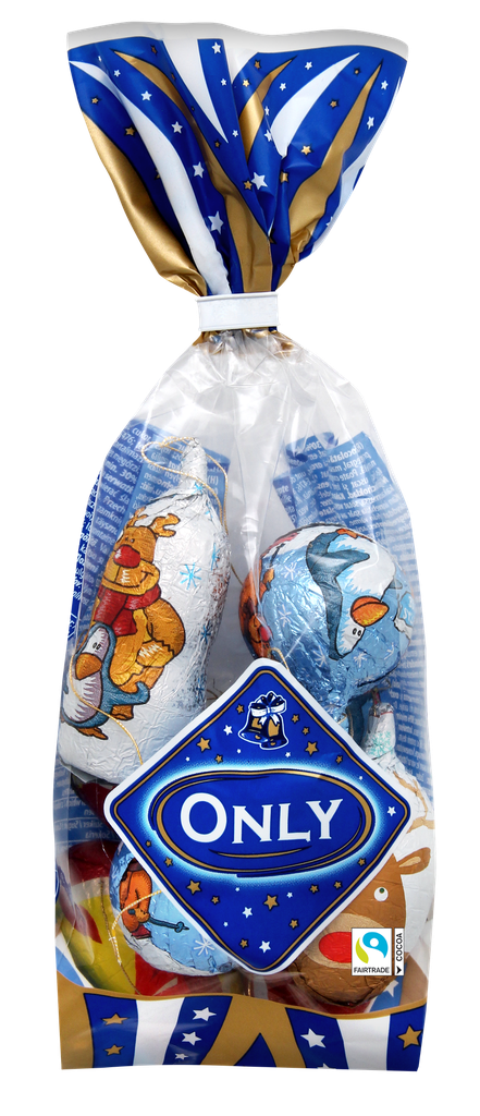 Milk chocolate assorted Christmas tree decoration 100g