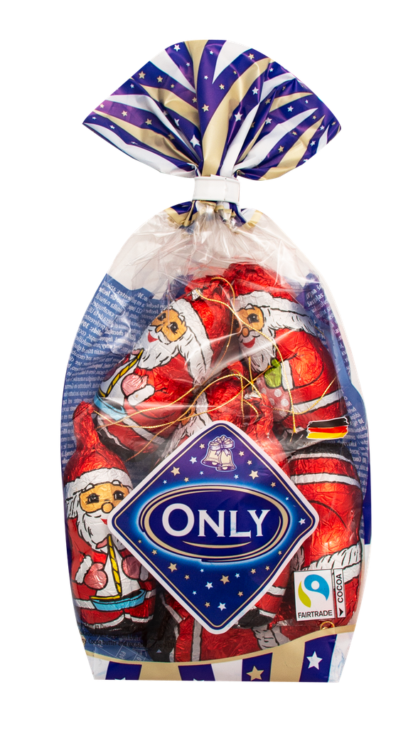 Milk chocolate Santa Clauses 100g
