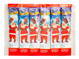 [96450] Christmas milk chocolate lollies on a stick 6x13g