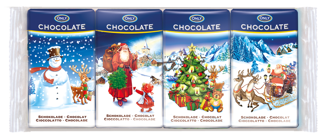 Christmas Milk chocolate 4x15g
