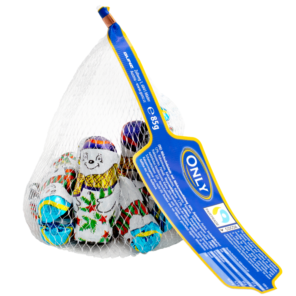 Snowmen milk chocolate with milk cream filling 85g