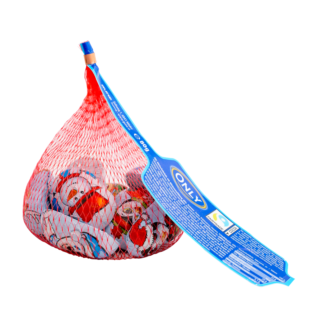 Christmas figures milk chocolate with milk cream filling 80g