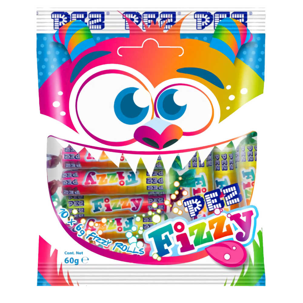 PEZ Fizzy monster Tutti Frutti 10x6g