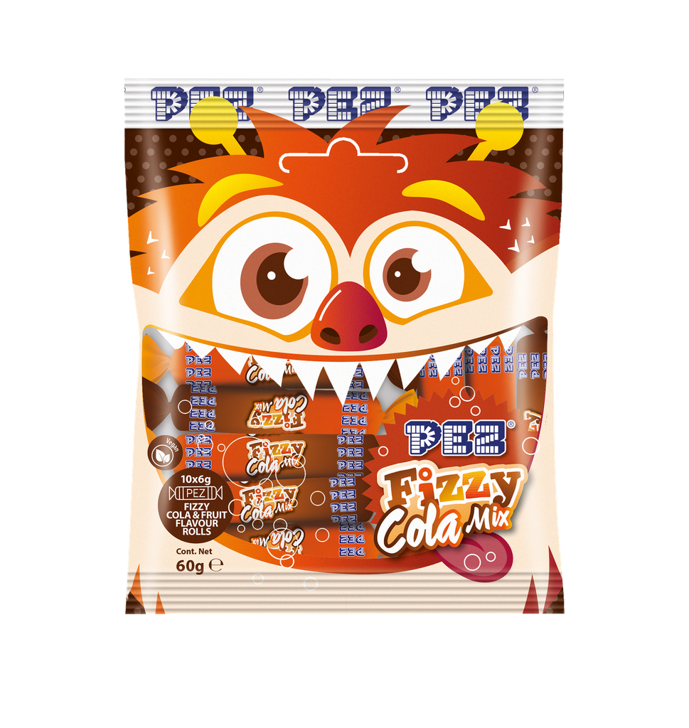 PEZ Fizzy monster Cola Mix 10x6g
