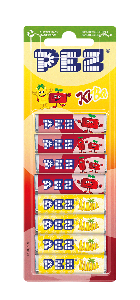 Refills cherry/banana pack of 8 - 68g