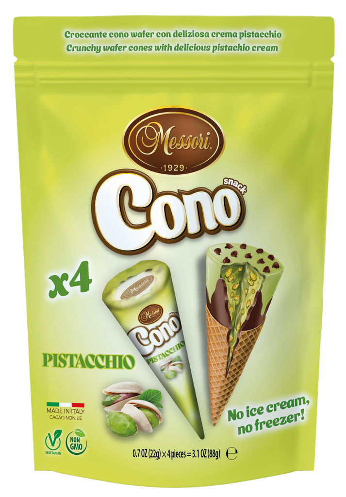 Cono waffle cones pistachio (4x22g) 88g