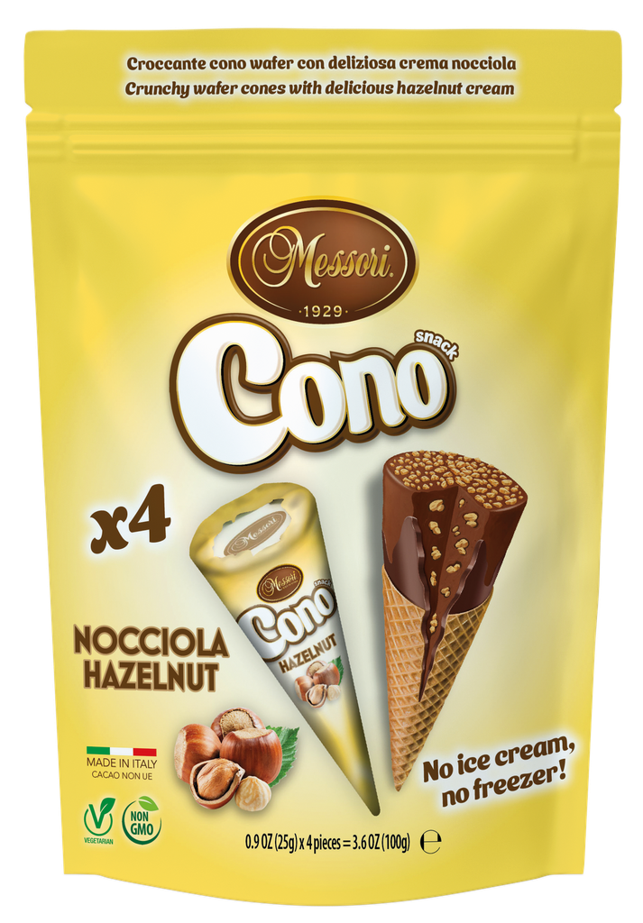 Cono waffle cones hazelnut (4x25g) 100g