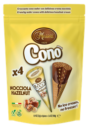 [96872] Cono waffle cones hazelnut (4x25g) 100g