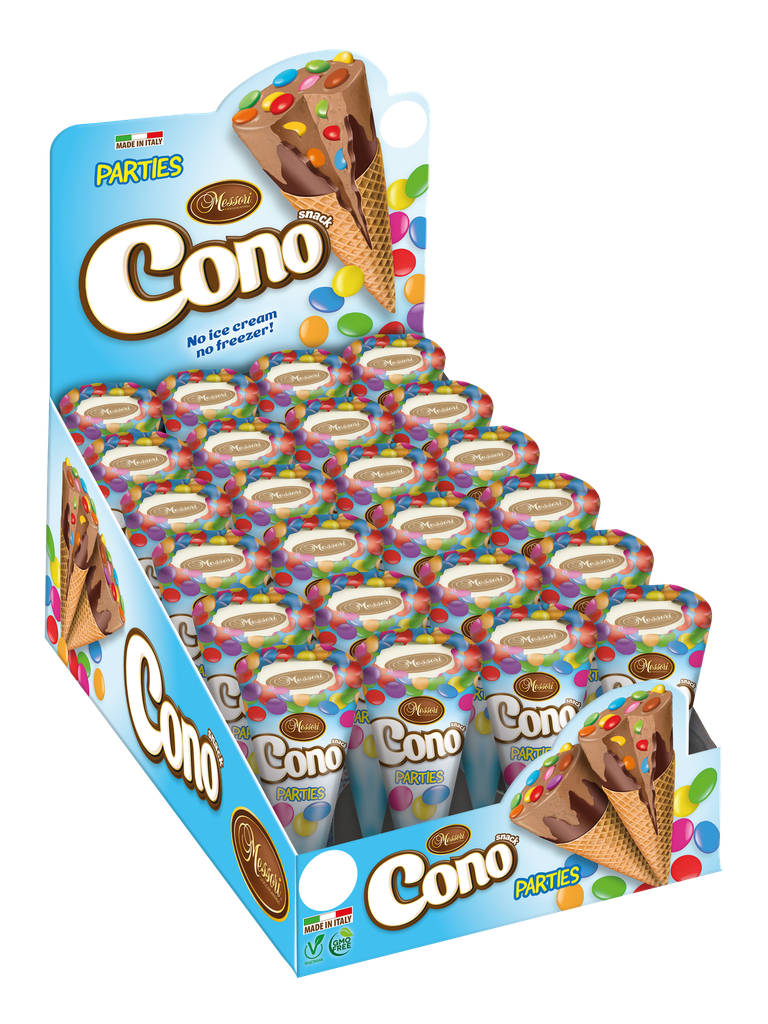 Cono waffle cones Parties 24x22g counter display
