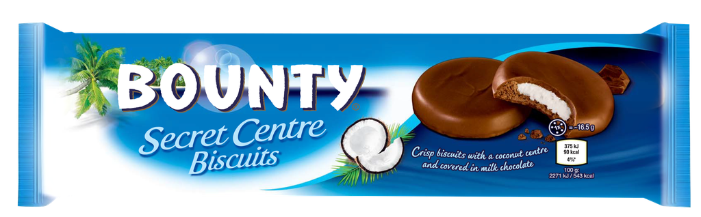 Bounty Secret Centre Biscuits 132g