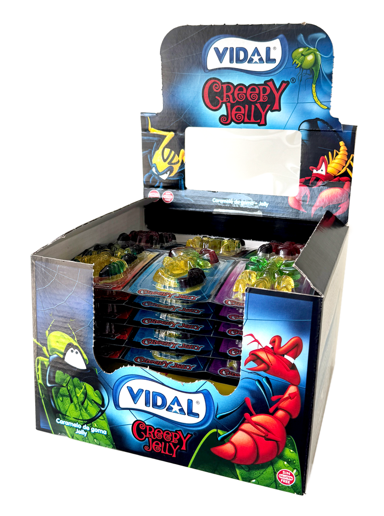 Creepy Jelly fruit gum insects 66g (11x6 pieces) counter display