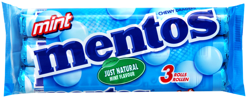 Mentos Mint chewy candies 3x38g