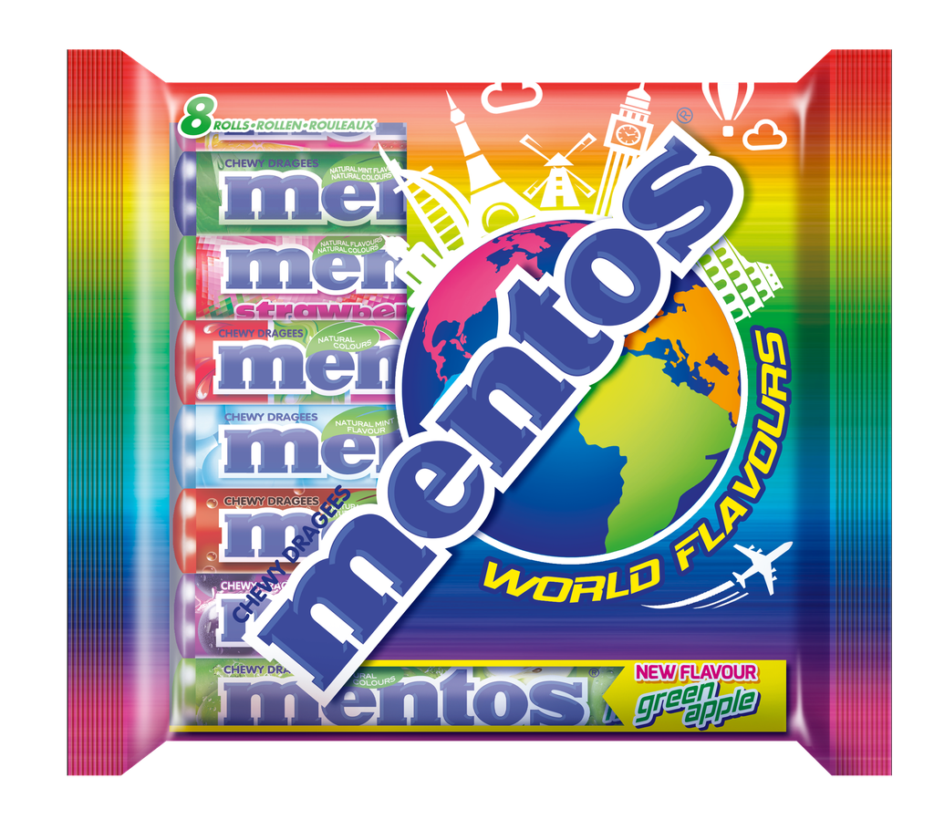 Mentos chewy candies World Flavours 300g (8x37,5g)
