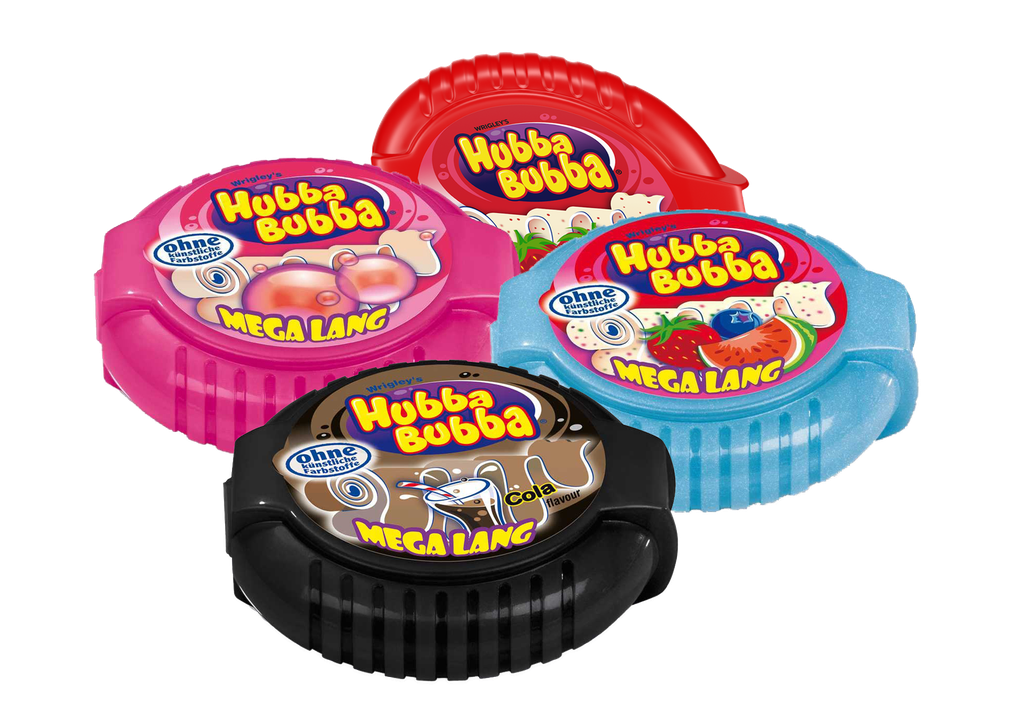 Chewing gum Hubba Bubba bubble tapes mixed box 56g