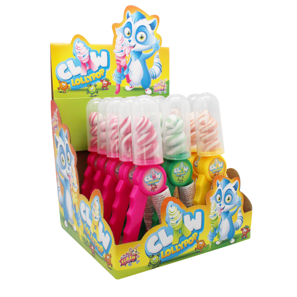Claw lollipops 15x15g counter display
