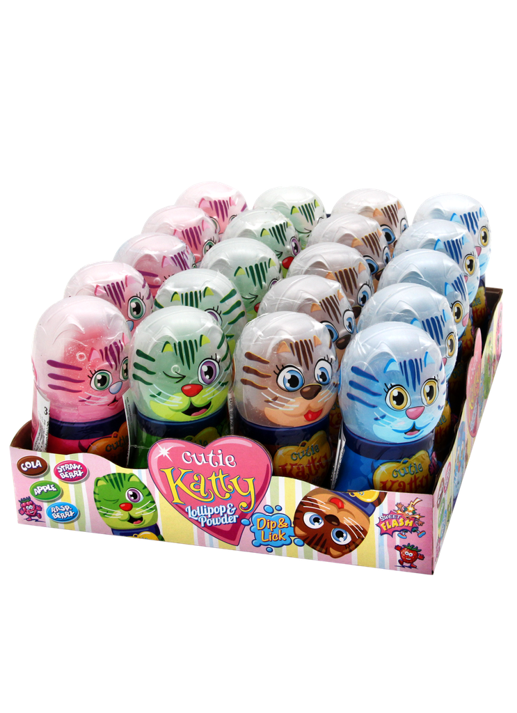 Cutie Katty Lollipop & Powder 20x35g counter display