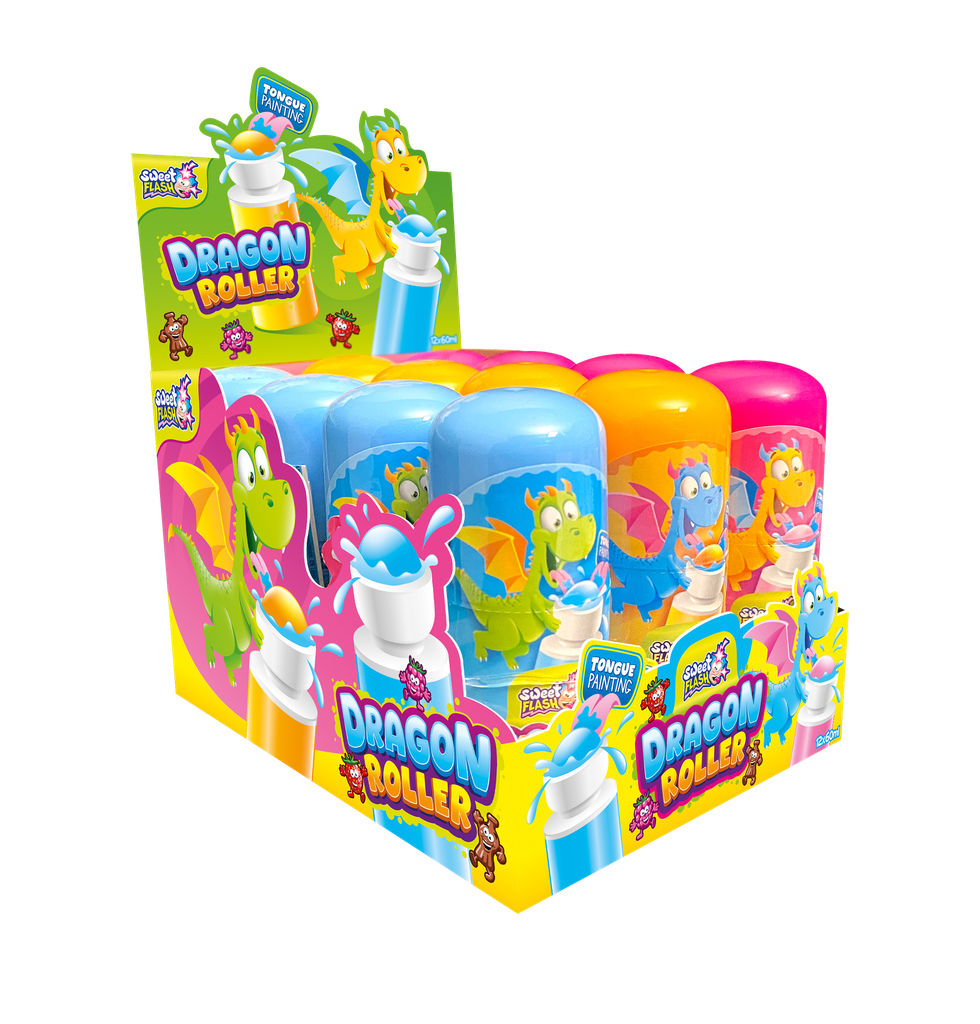 Dragon Roller liquid candy 12x60ml counter display