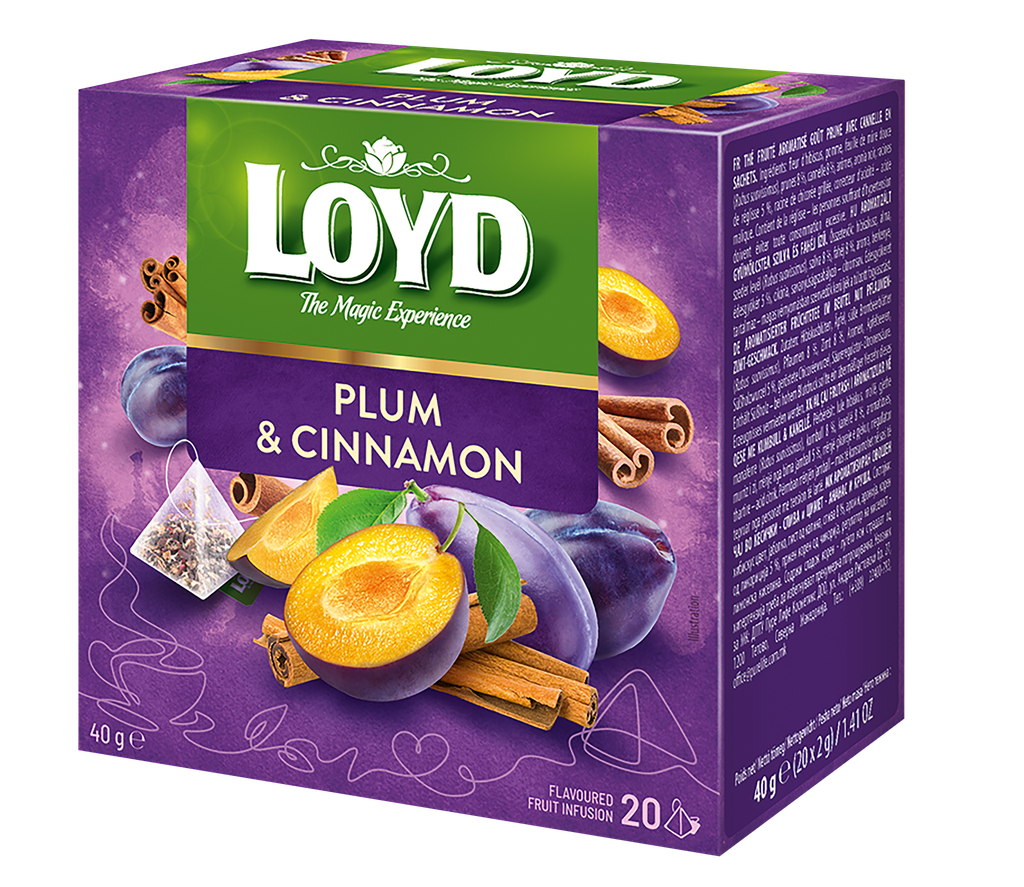 Tea plum & cinnamon pyramid-bags 20x2g