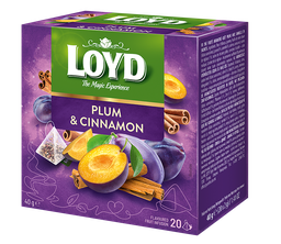 [87615] Tea plum & cinnamon pyramid-bags 20x2g