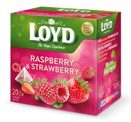 [87612] Tea raspberry & strawberry pyramid-bags 20x2g