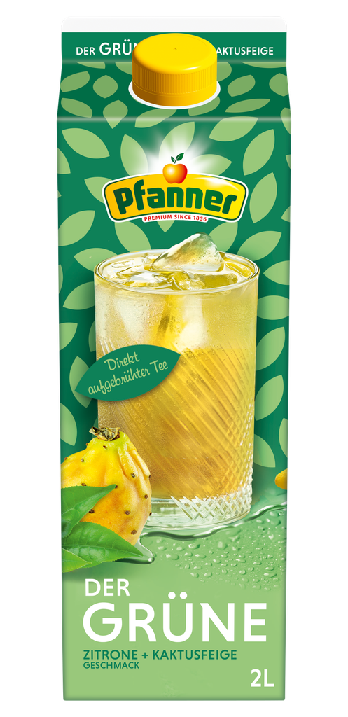 Green tea lemon+prickly pear 2l