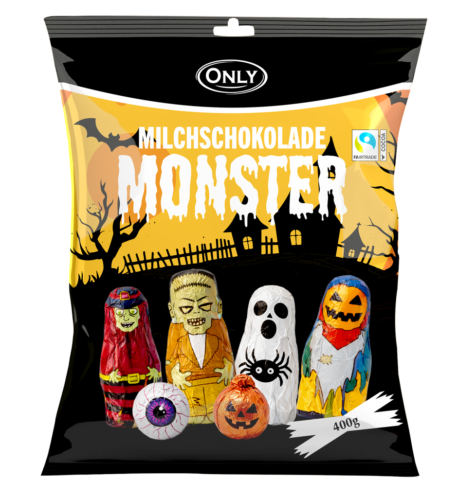 Ghost Train milk chocolate figures with milk cream filling 400g