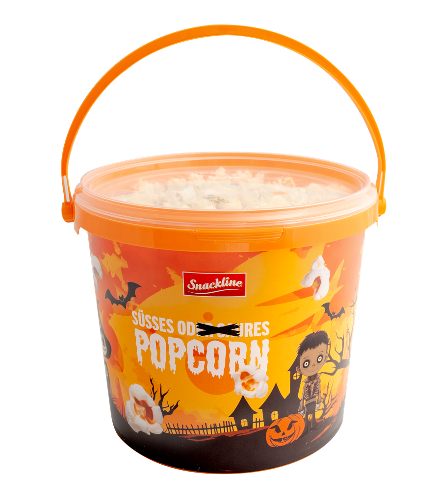 Halloween Bucket of sweet popcorn "Ghost Train" 250g
