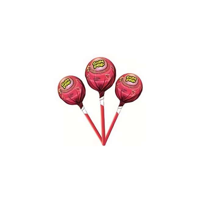 GUM POP JORDGUBB 18G