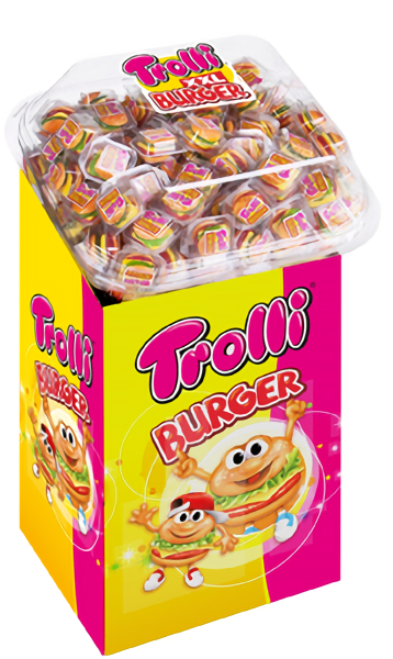 TROLLI BURGER GOLVDISPLAY
