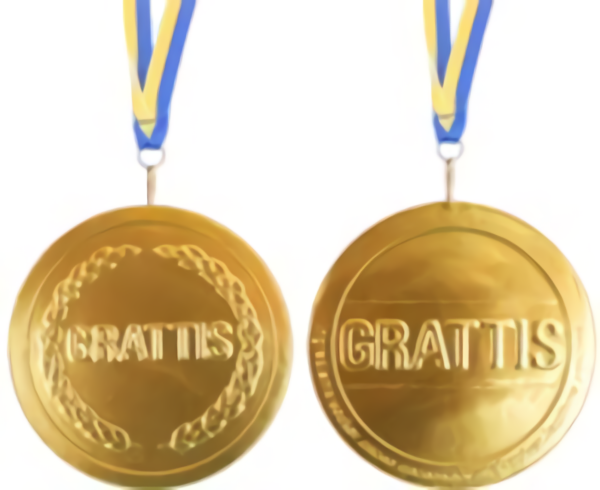 GRATTIS-GULDMEDALJ