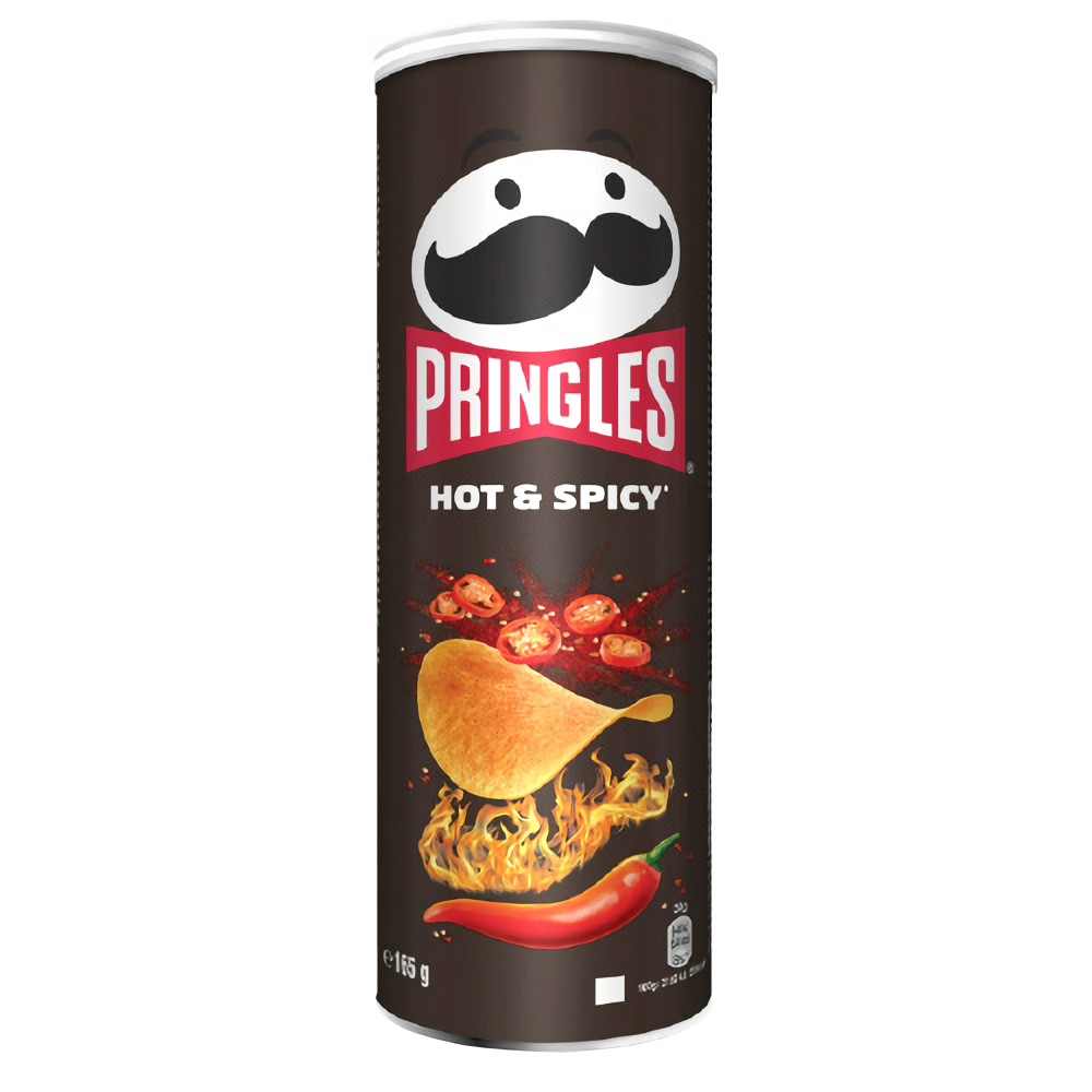PRINGLES HOT&SPICY 19x165G