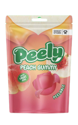 [176-30214] PEELY PEACH GUMMY 85G