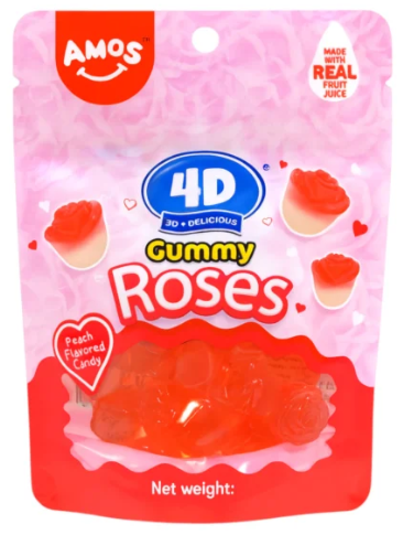 Amos Peelerz Gummy Rose 65g Ltd