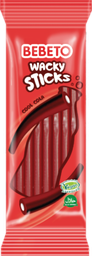 [309-14483] BEBETO WACKY STICKS FIZZY COLA 24X180G