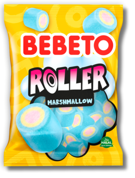 BEBETO ROLLER MARSHMALLOW 12X60G