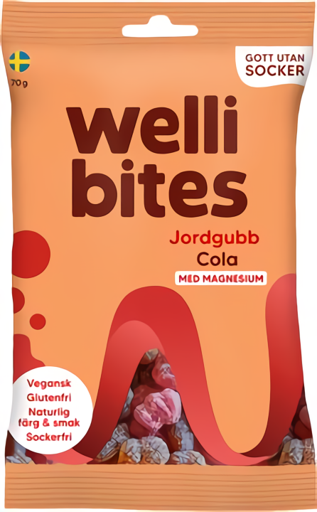 WELLIBITES JORDGUBB&COLA
