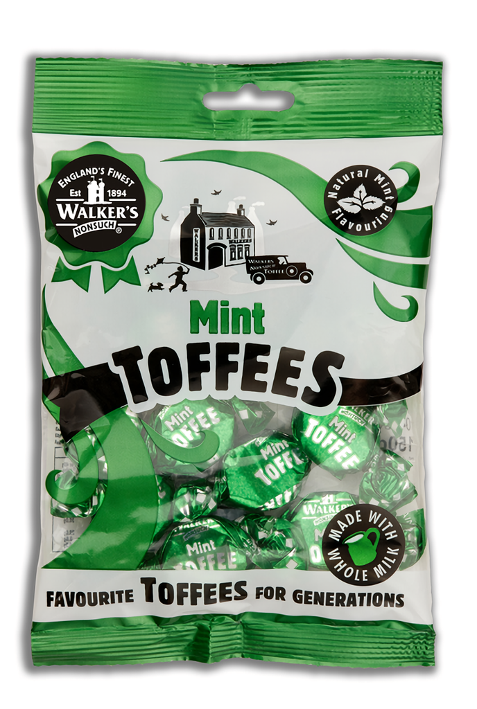 WALKERS MINT TOFFEE 150G