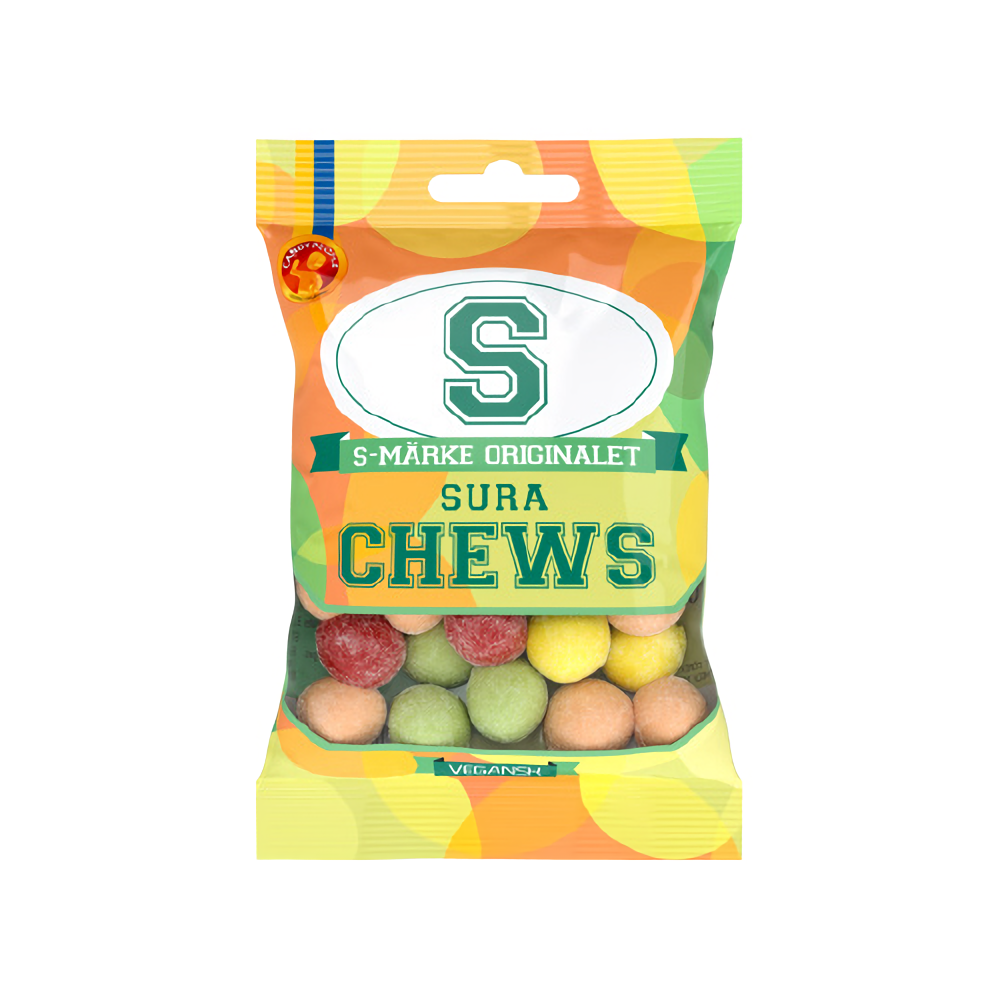 S-MÄRKE CHEWS SURA 70G