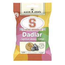 [74-50792] PEACEMÄRKE DADLAR JORDGUBB/LAKRITS 50G
