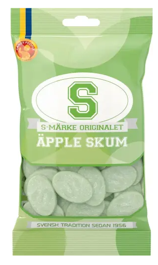 S-Märke Äpple skum 70g